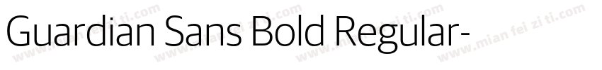 Guardian Sans Bold Regular字体转换